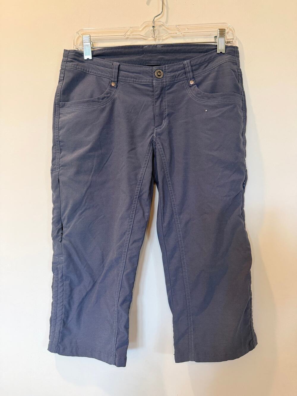 KUHL knee length shorts 6 Slate Blue Hiking Outdoorsy Pockets Mountain Biking